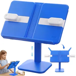Multifunctional Tablet/Laptop Stand, Adjustable Foldable Lightweight iPad Holder for Desk, Rest Tray for Recipes, Textbooks, Cookbooks, Magazines, Office Essentials