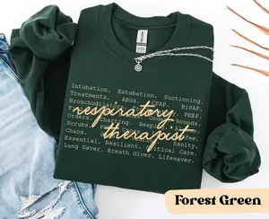 Respiratory Therapist T Shirt And Sweatshirt, Respiratory Therapy RRT Design, RRT Graduation Gift, Medical RT Shirt, Healthcare Apparel, Womens Unisex