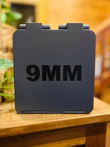 SureSnap 9mm Ammo Box | Secure Snap-Lid Storage Case | Handle on insert for easy removal | 3D Printed Range Organizer (100 round)