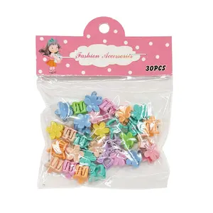 Mini Pastel Flower Claw Clips - Pack of 30