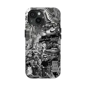 Mexican Chicano Tattos Collection Tough Phone Case, Anti - Drop Phone Protector Cover, Gift for fan