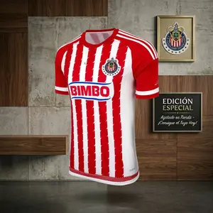 [Hot Today] - Chivas De Guadalajara 2015-16 Home Soccer Jersey - Full Print Logo