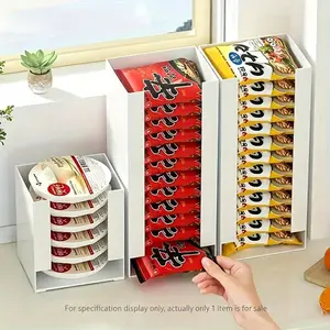 Multifunctional Kitchen Cabinet Organizer Box, Large Capacity Plastic Noodle Storage Container, 1pc Multi-Purpose Food Holder