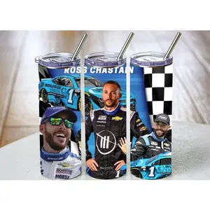 Ross Chastain Tumbler, 20oz Travel Mug, Gift for racing fan, NASCAR fan