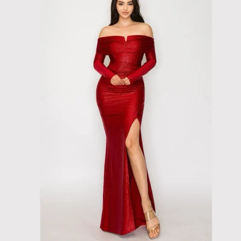 Long red going out dress - TikTok Shop