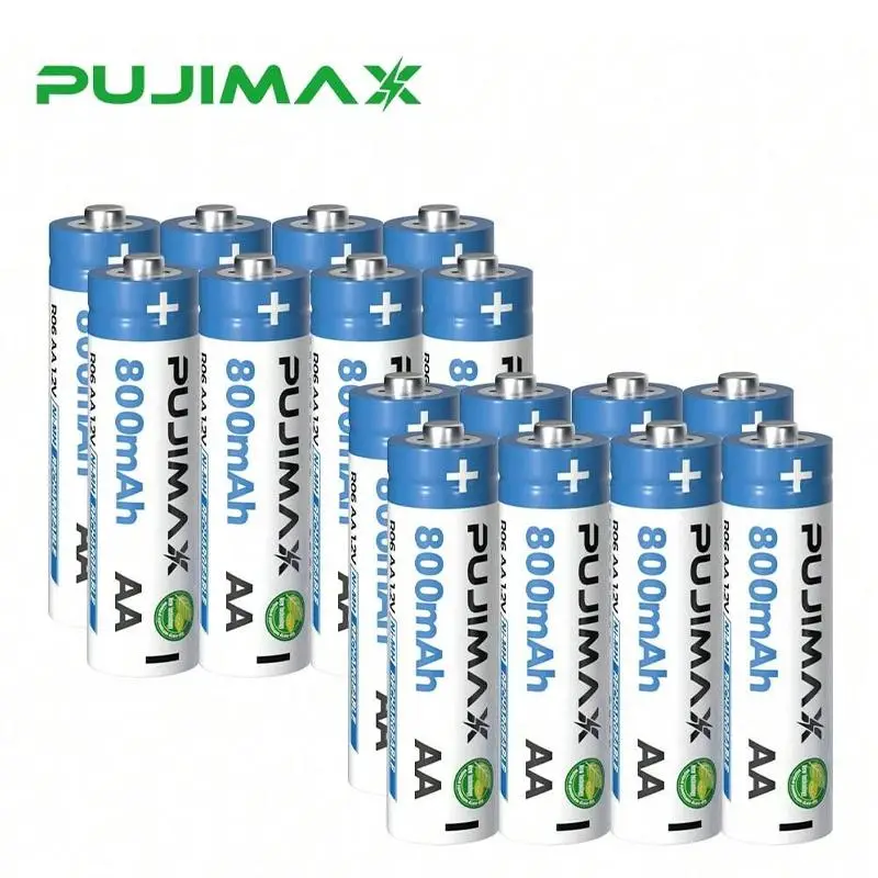 1.2V AA 800mAh Rechargeable Battery, 4/8/12/16pcs Rechargeable Battery, Household Appliance Parts for Remote Control, Toy, Smoke Alarm