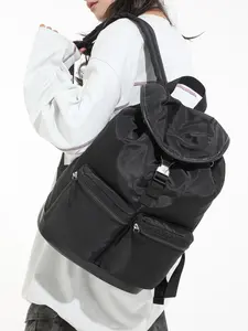 Fashion Lightweight Nylon Backpack, Waterproof Large Capacity Multi-Pocket, Suitable for College Students, Travel, Daily Use, Unisex Design, Durable Backpack