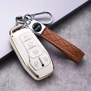 Car Key Case, Car Key Protector, Durable Full Protective Car Key Cover, Car Key Accessory, Waterproof Car Key Case for Ford Fusion Mustang F150 Edge Explorer Lincoln MKZ MKC MKX Smart Remote Key