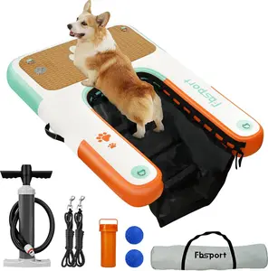 Dog Boat Ramp Floating Dock Water Ramp Ladder for Pool, Boat, Non-Slip EVA Floating Ladder for Dog Up to 220 LBs, Safe & Easy Access