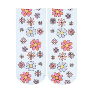 Flower Ankle | Funny Socks with 3D One-Sided Print Unisex Casual Comfy Fashion Socks - One Size Fits Most - Perfect For Gifting