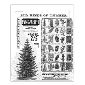 Tim Holtz Stampers Anonymous Stamp Winter Woodlands
