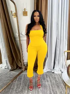 USBOUTIQUECHIC Women's 2-Piece Chic Lounge Set - Cropped Top, Jogger Pants