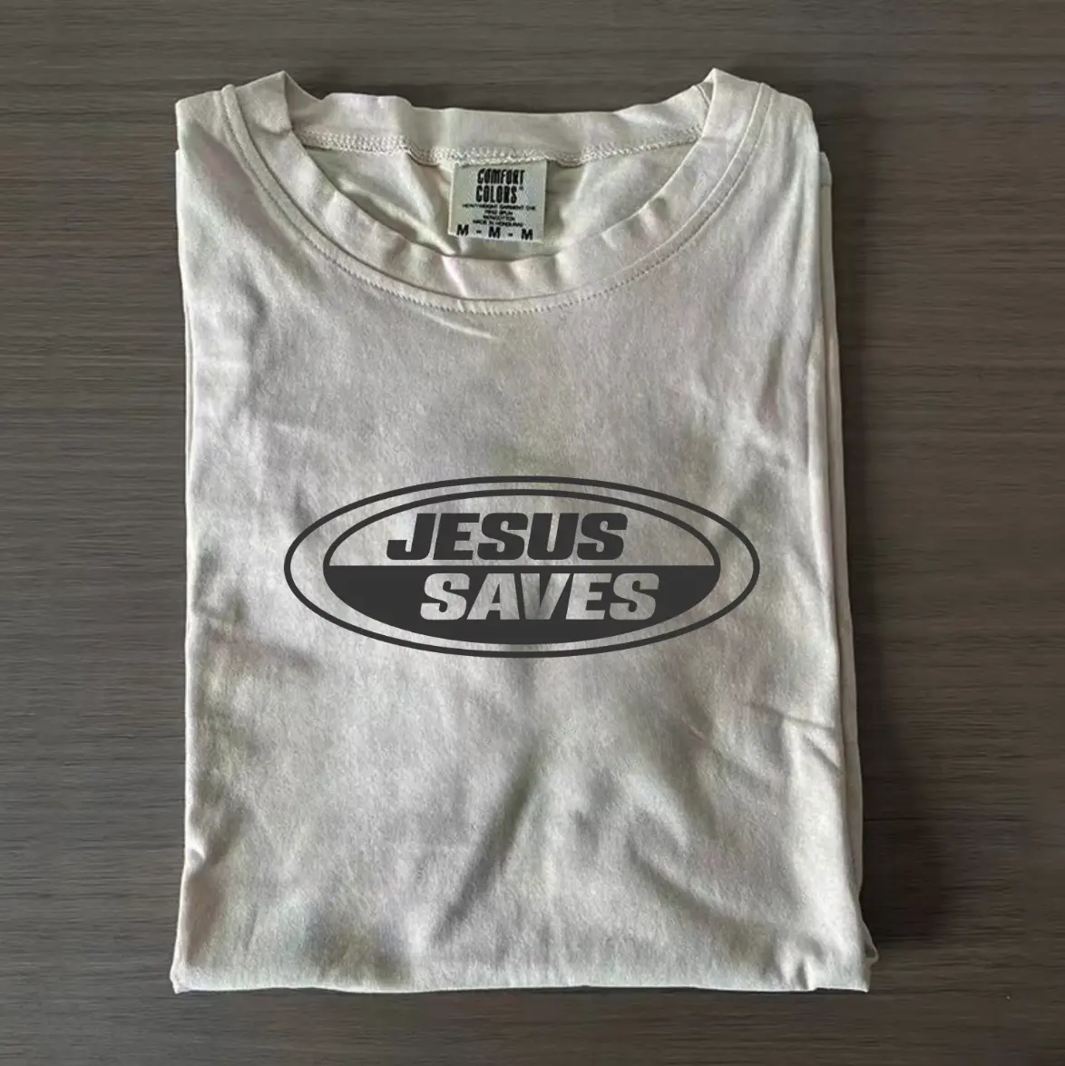 New Jesus Saves Retro Tee, Vintage Graphic T-shirt, Christian Clothing Womenswear Top  Cotton Casual Unisex, Gift For Men Women
