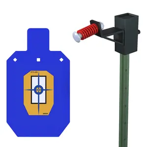 Atflbox 10x16 inch AR500 Steel Targets for Shooting, 1/2 inch Thick Metal Targets with T-Post Target Hanger, High Caliber Torso Silhouette Metal for Precision Shooting