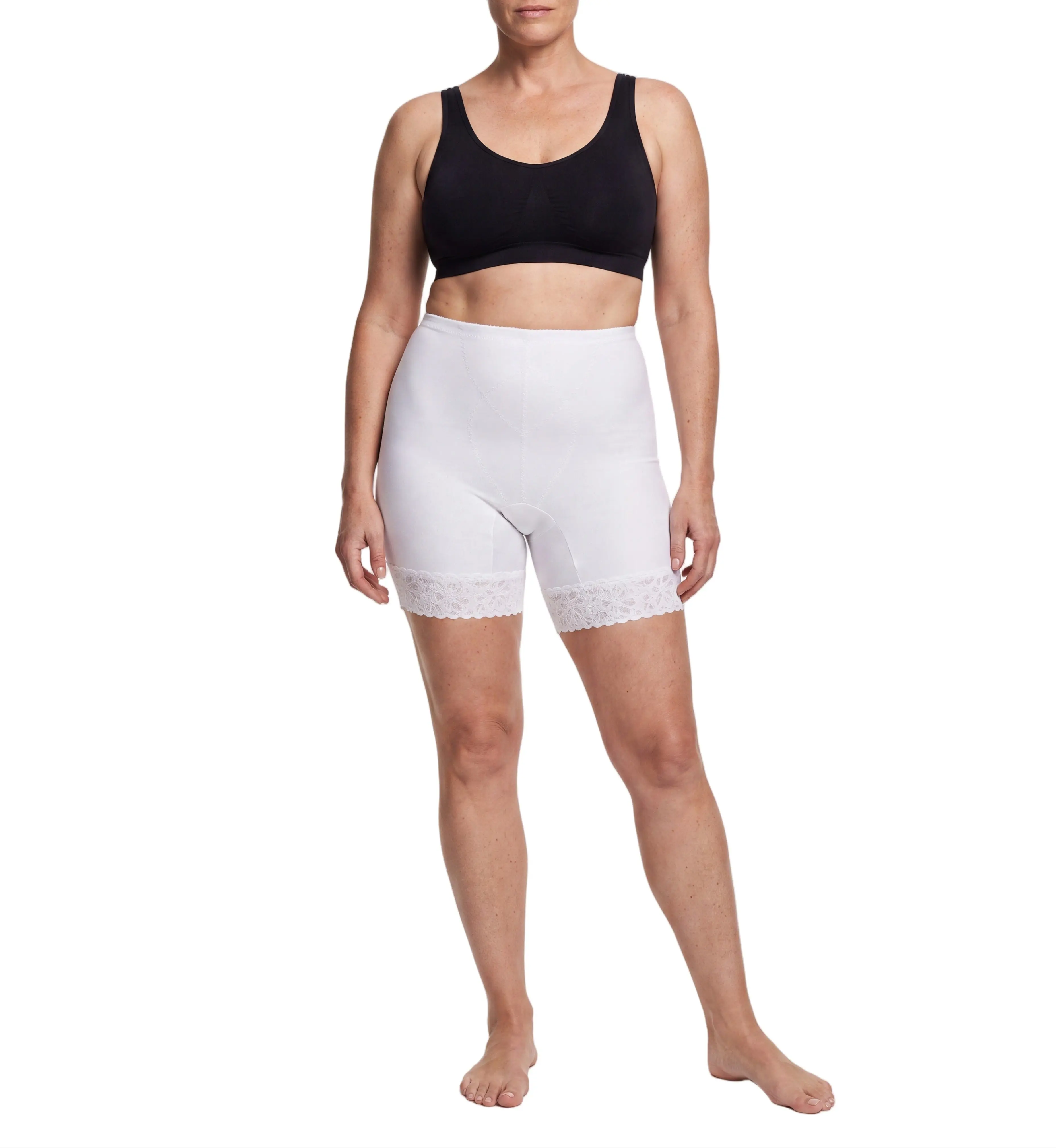 Lunaire Women's Long Leg Firm Control Shaper with Lace 8373