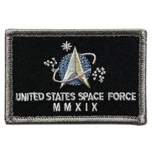 United States Space Force USSF Patch [3.0 X 2.0 -Hook Fastener -SF5]