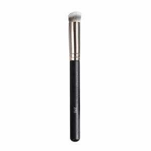 Concealer Brush Under Eye Mini Angled Flat Top Kabuki Nose Contour Brush for Concealing Blending Setting Buffing with Powder Liquid Cream Cosmetic Pro Small Makeup Foundation brushes
