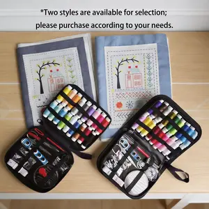 2026 Embroidery Thread Manual Set, Portable Full Scene Embroidery Thread Manual, Comes with a Complete Set of Tools and Teaching Tutorials, Suitable for Beginners and Handicraft Enthusiasts