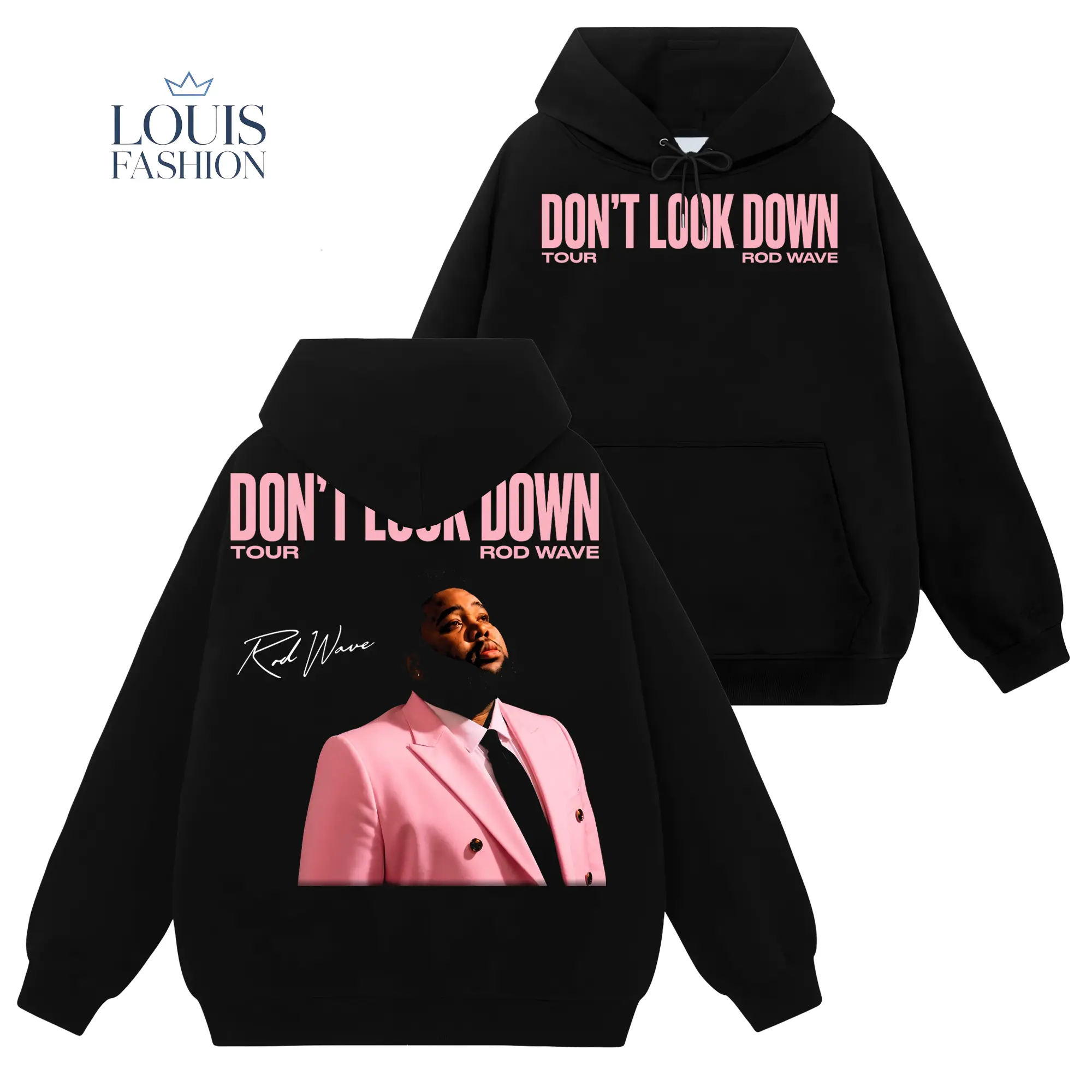 [Louis Fashion] Rod Wave Don't Look Down Tour 2026 Shirt #517, Rod Wave Tour Dates T-Shirt, Double Sided Concert Graphic Tee, Rap Music Merch, Unisex Cotton Shirt, Gift for Fans