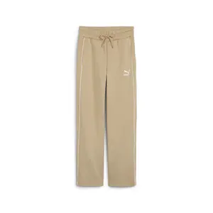 PUMA Womens T7 High Waist Pants Casual - Beige