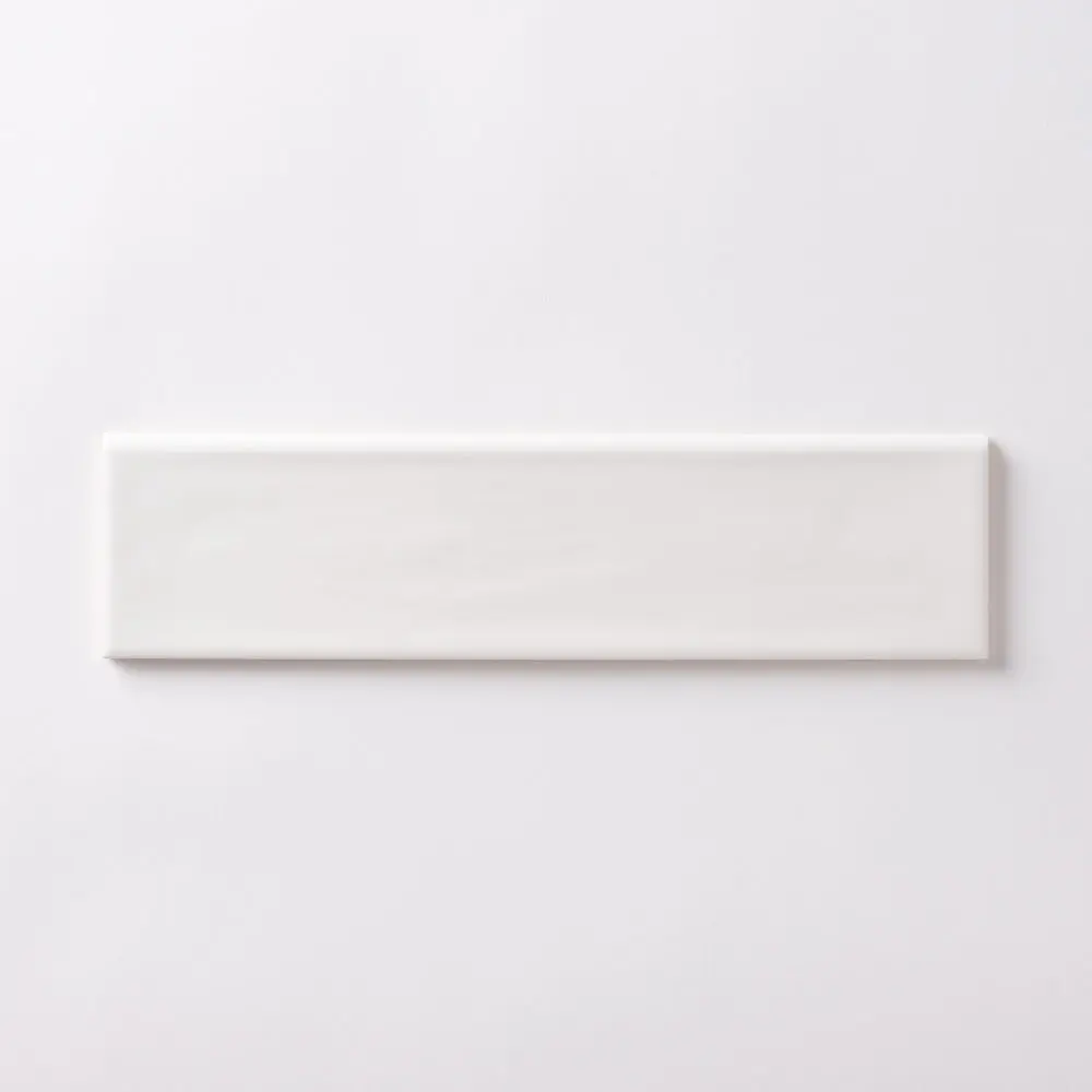 Chanelle Star White 3x12 Bullnose Glossy Ceramic Tile