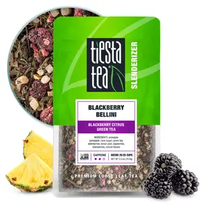 Tiesta Tea Blackberry Bellini | Loose Leaf | Blackberry Citrus Green Tea | Premium Blend | Medium Caffeinated | Makes Hot or Iced