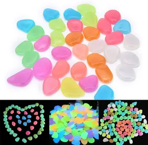 1000Pcs Glow in The Dark Pebbles/Glow Stones/Glowing Rocks Blue Decor for Garden/Fish Tank/Aquarium/Walkway/Driveway/Plant Pots