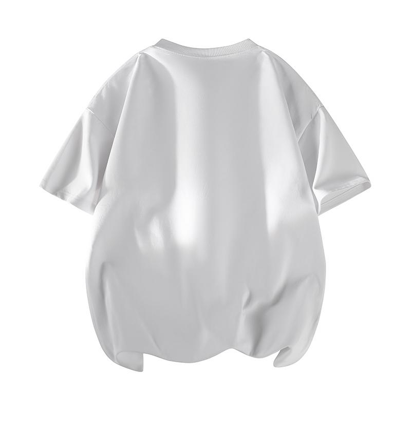 Men's 3PCS 100% cotton Crew Neck T-Shirts Set - Soft Loose Fit Navy Gray Black Tees for Casual Daily Wear