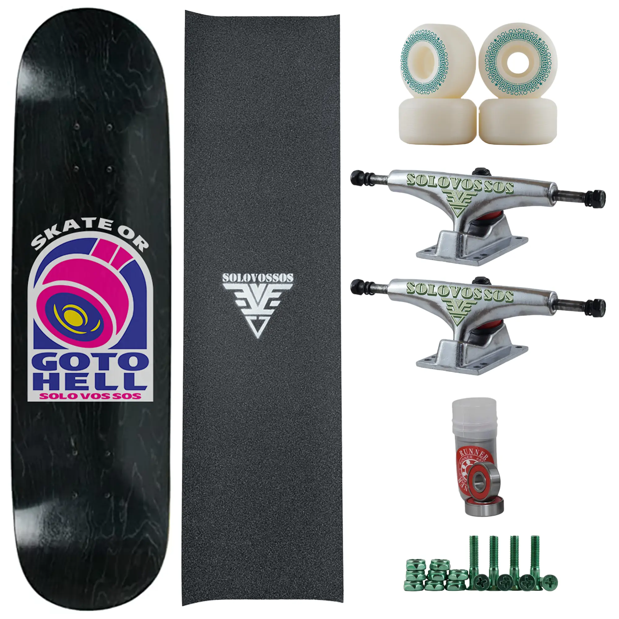 Skate or go to hell complete skateboard