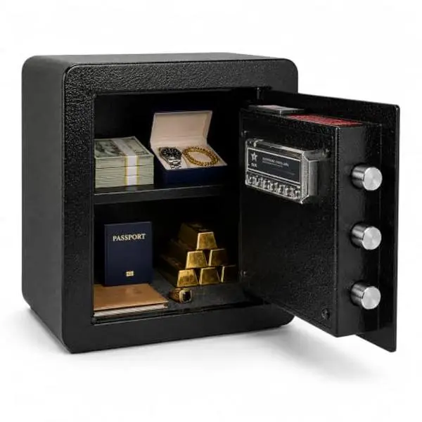 Steel Safe Box, 1.8 Cubic Feet Security Safe