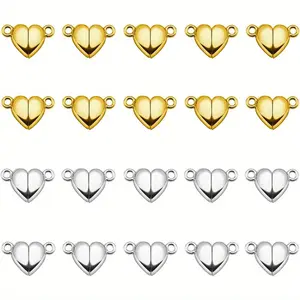 [Heart Shaped Clasps] Magnetic Heart Shaped Clasps | Jewelry Making, Necklace Bracelet Closures