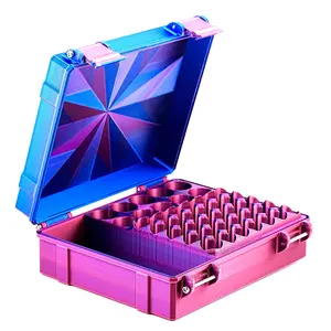 Large Combo Vial Case | 35-Slot 3 ml Vial Case & 10-Slot 10 ml Vial Case Slots | Organizer for Peptides, Research