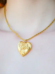 Rose Heart Locket | Silver & Gold Rose Heart Locket | Silver & Gold