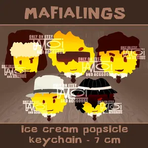 Roblox Forsaken - Mafialings | Acrylic Ice Cream Popsicle Acrylic Keychains , Great For Daily Use Or As Thoughtful Little Gifts For Your Friends And Yourself