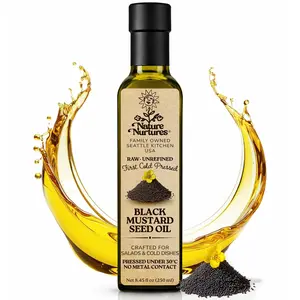 Black Mustard Seed Oil for Cooking · Raw · Unrefined · First Cold-Pressed at Temperatures Below 30°C · Pressed Only Once · Without Metal or Wood Contact · Small Batch · Handcrafted in Seattle USA · 100% Pure & Natural · Also Loved for Skin and Hair