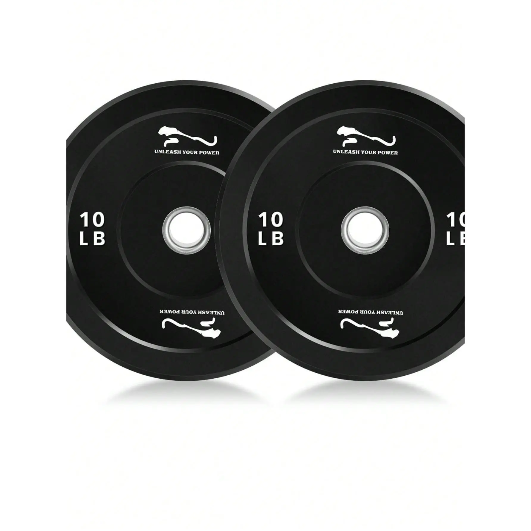 35 LB Weight Plates Pair, 2-Inch Rubber Weight Plates With Reinforced Steel Inserts, High-Density Virgin Rubber, Noise-Reducing & Floor-Protecting Barbell Plates For Home Gym Strength Training