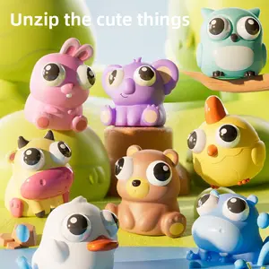 Stress-relief toy, popular squeeze-and-pop-out eyes mini figure, mini stress-relief hand toy