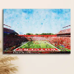 Ballpark Stadium On Rutgers In New Jersey, Poster Art Decor Print, Poster Art, Poster Print Wall Art - No Frame Home Decor
