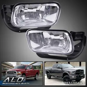 2pcs Fit For 10-18 Dodge Ram 2500 3500/2009-2012 Ram 1500 Bumper Fog Lights Lamp