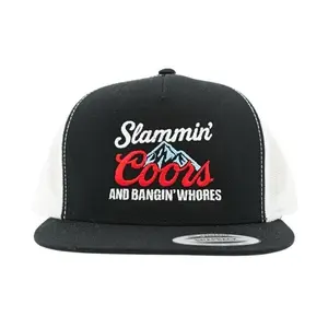 Vintage Slammin Bangin Whores Hat, Fitted Unisex Baseball Cap, Unisex Adjustable Fit