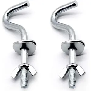 Heavy-Duty Replacement Hooks for Hammock Fit 3/8 Inch Dia. 1-1/4 to 2 Inch Long Hole on Hammock Stand - 2 Packs