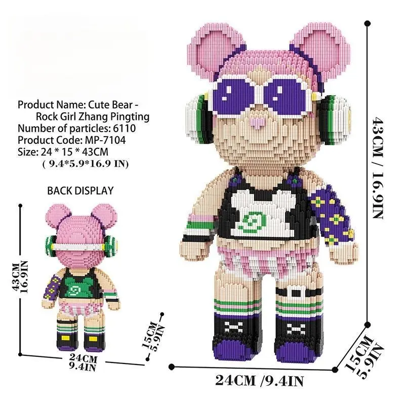 Rock Girl Bear-M7104
