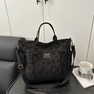 Original Handmade - 3D Flower Tote - Thickened Zipper - Student Class Commuting - Hand Single Shoulder Women'S