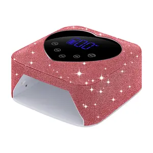 72W cordless rechargeable nail lamp UV LED nail lamp with 30 LED beads rechargeable nail gel dryer  with 5 timing settings  nail salon nail art nail care Manicure Cutics