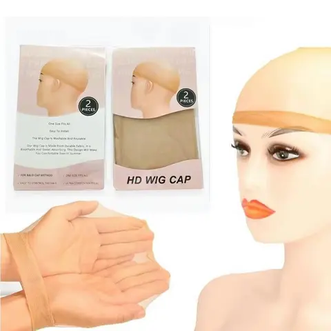 PerisModa Women's Skin-like Ultra-thin Invisible Wigcap (10 Pack, 20 PCS) - Stretchy Brown Stocking Accessory for Lace Front Wigs, for Different Styling Needs, Cap Wig Tools & Accessories