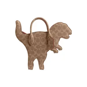 COACH Rexy 28 Dinosaur Monogram Zipper Top Handle Bag in Brown for Men and Women