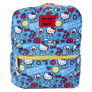 Hello Kitty 50th Anniversary All-Over Print Nylon Square Mini Backpack