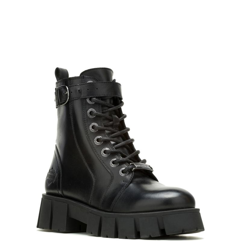 Harley-Davidson Uplift Buckle 6" D84807 Womens Black Casual Dress Boots