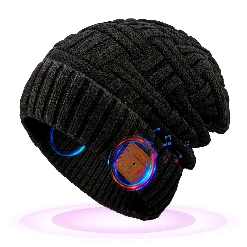 New Smart Wireless Music Hat, Bluetooth, Thermal Earphone Beanie, Warm Knit Cap, Christmas Gift, Outdoor Winter Gear, Warm And interesting, Unique Music Gift, Ideal Warm Gifts For Thanksgiving Day, Christmas, Headphone