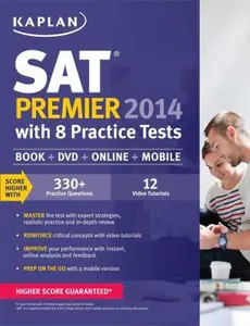 USED-Kaplan SAT Premier 2014 with 8 Practice Tests: book + online + DVD + mobile by Kaplan (Paperback)